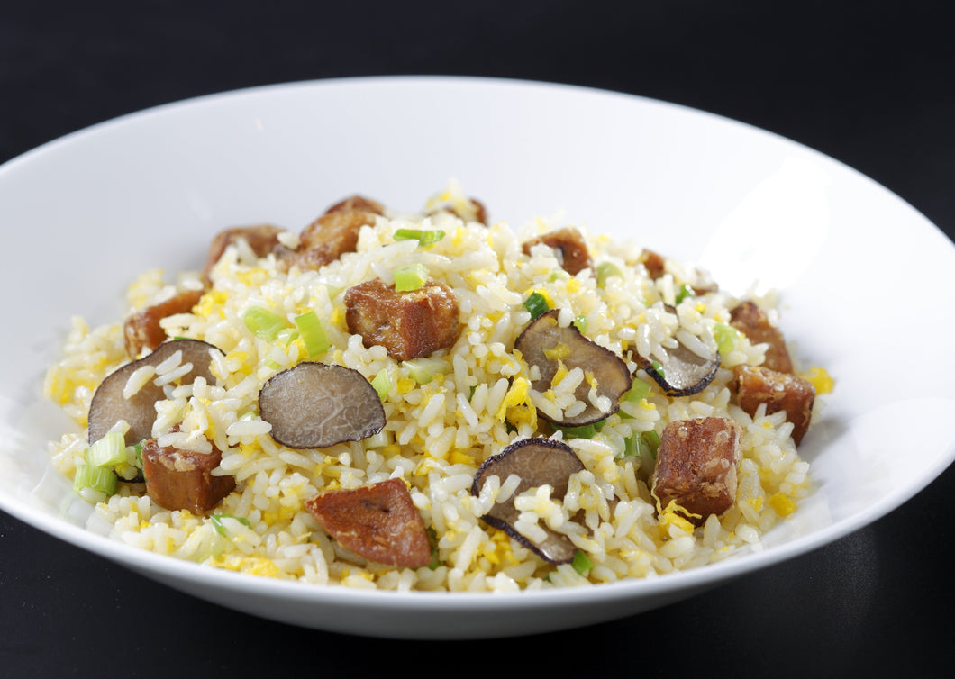 Fried Rice with Foie Gras and Black Truffle